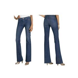 J Brand Womens Bootcut Jeans Size 30 Dark Blue Denim Cotton Blend